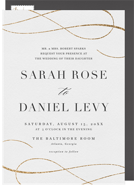 'Elegant Embellishment' Wedding Invitation