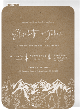 'Rocky Mountain' Wedding Invitation
