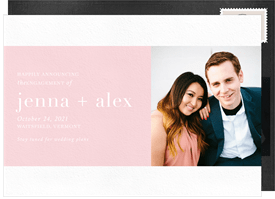 'Simple Stripe Photo' Announcements Announcement