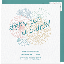 'Let's Get a Drink!' Entertaining Invitation