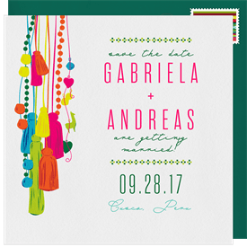 'Llama Love' Wedding Save the Date