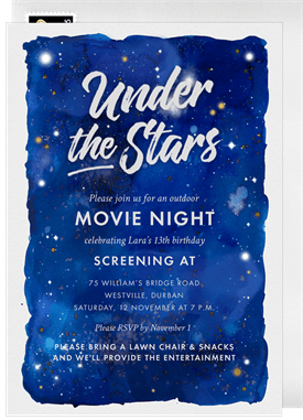 'Under the Stars' Social Distancing Invitation
