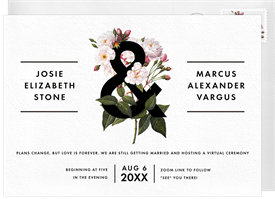 'Bold Botanical' Virtual / Remote Invitation