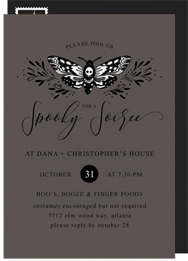 'Spooky Soirée' Halloween Invitation