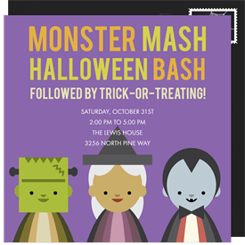'Monster Mash' Halloween Invitation