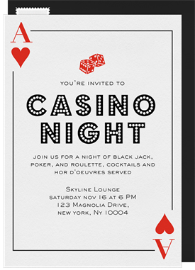 'Aces' Business Invitation