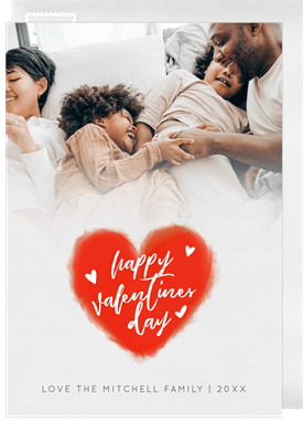 'Big Heart' Valentine's Day Card