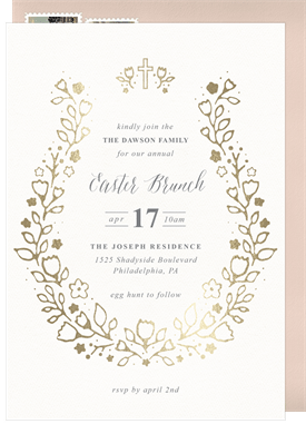'Holy Wreath' Easter Invitation