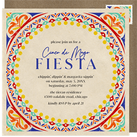 'Colorful Fiesta' Cinco de Mayo Invitation