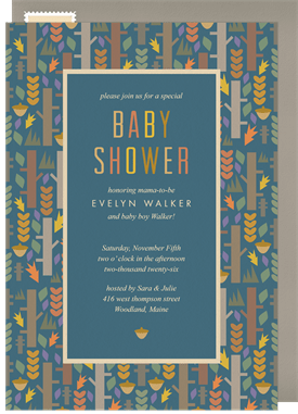 'Woodland Shower' Baby Shower Invitation
