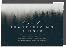 'Cold Weather' Thanksgiving Invitation