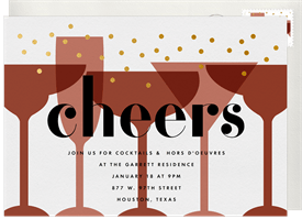 'Mod Cheers' Happy Hour Invitation