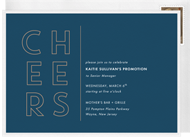 'Stacked Cheers' Happy Hour Invitation