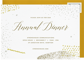 'Dots and Dashes' Dinner Invitation