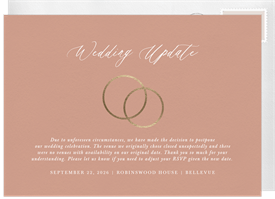 'With These Rings' Wedding Updates Invitation