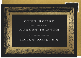 'Simplified Elegance' Open House Invitation