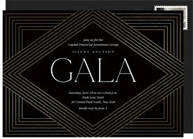 'Art Deco Geo' Gala Invitation
