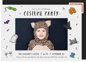 'Halloween Icons' Halloween Invitation