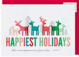 'Woodland Scene' Holiday Greetings Card