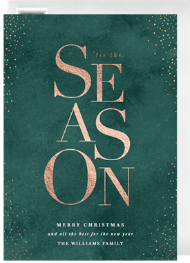 'Chic Season' Christmas Greetings Card