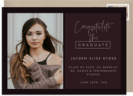 'Artsy Grad' Graduation Invitation