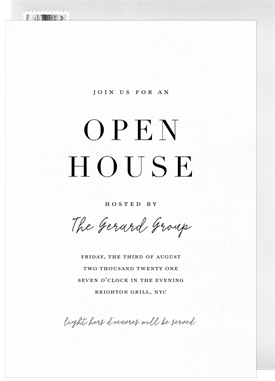 'Ventura' Open House Invitation