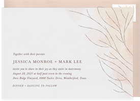'Al Fresco' Wedding Invitation