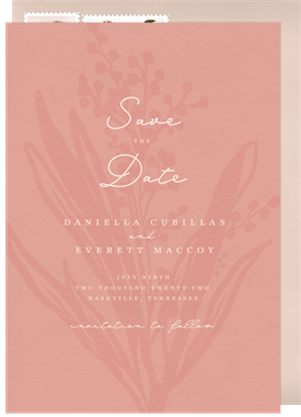 'Floret' Wedding Save the Date