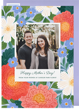 'Lush Peonies' Mother's Day Card