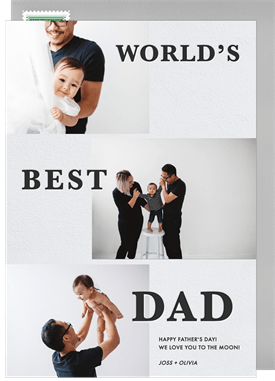 'World's Best Dad' Father's Day Card