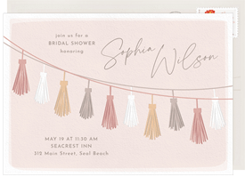 'Trendy Tassels' Bridal Shower Invitation