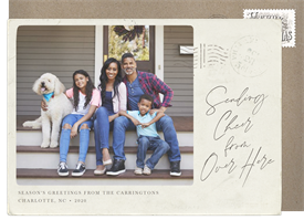'Vintage Postcard' Holiday Greetings Card