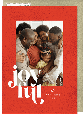 'Framed Joyful' Holiday Greetings Card