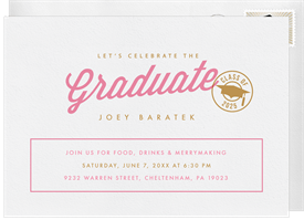 'Stamp of Approval' Graduation Invitation