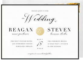 'Sophisticate' Wedding Invitation