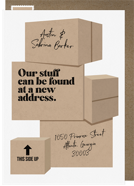 'Boxes Of Stuff' Moving Announcement