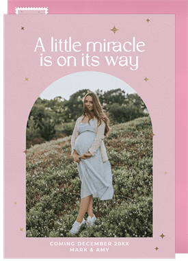 'Little Miracle' Pregnancy Announcement