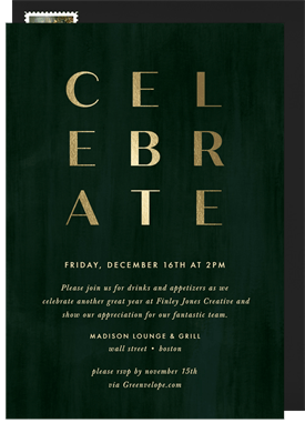 'Celebrate Block' Business Invitation