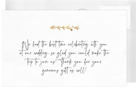 'Little Monogram' Wedding Thank You Note