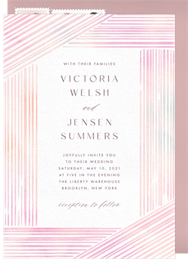 'Summer Stripes' Wedding Invitation