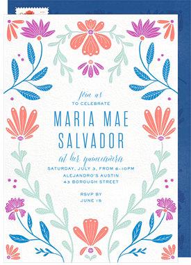 'Agave' Quinceañera Invitation