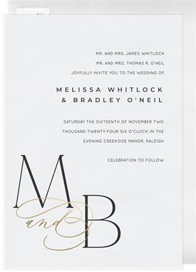 'Grande' Wedding Invitation