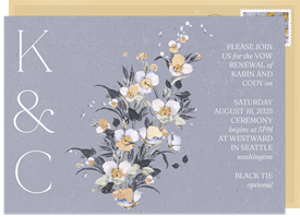'Lovestoned' Vow Renewal Invitation