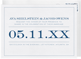 'The Big Day' Wedding Invitation