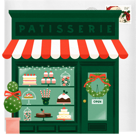 'Christmas Patisserie' Christmas Greetings Card