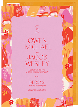 'Eclectic Electric' Party Invitation