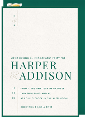 'Modern Minimal' Party Invitation