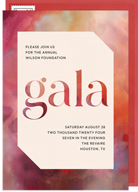 'Modern Bevel' Gala Invitation