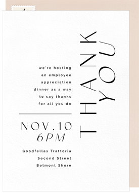 'Upward Trend' Business Invitation