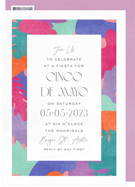'Colorful Fusion' Cinco de Mayo Invitation